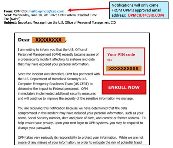 opm data breach letter from opm notifications